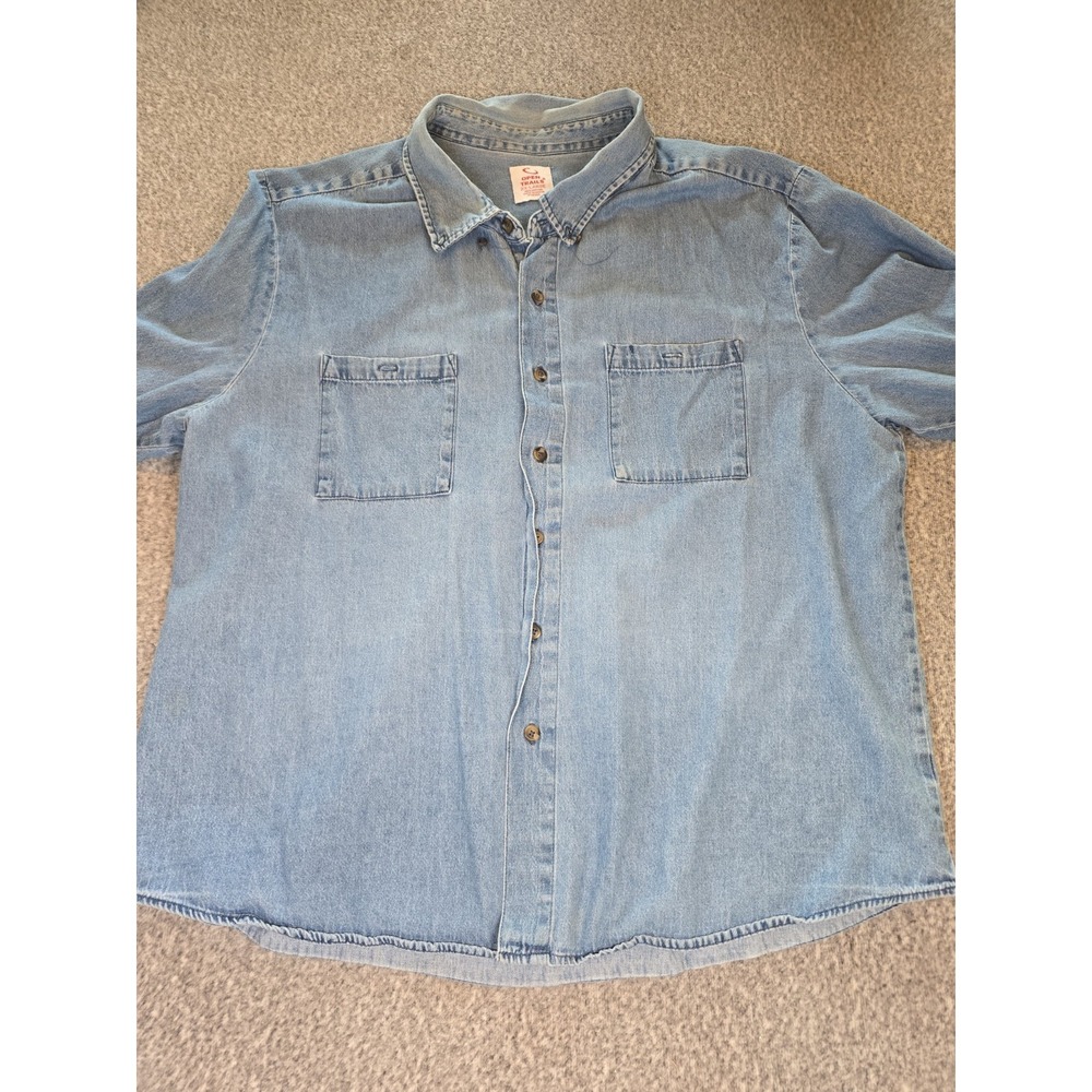 Vintage Open Trails Denim Button Up Shirt 2XL